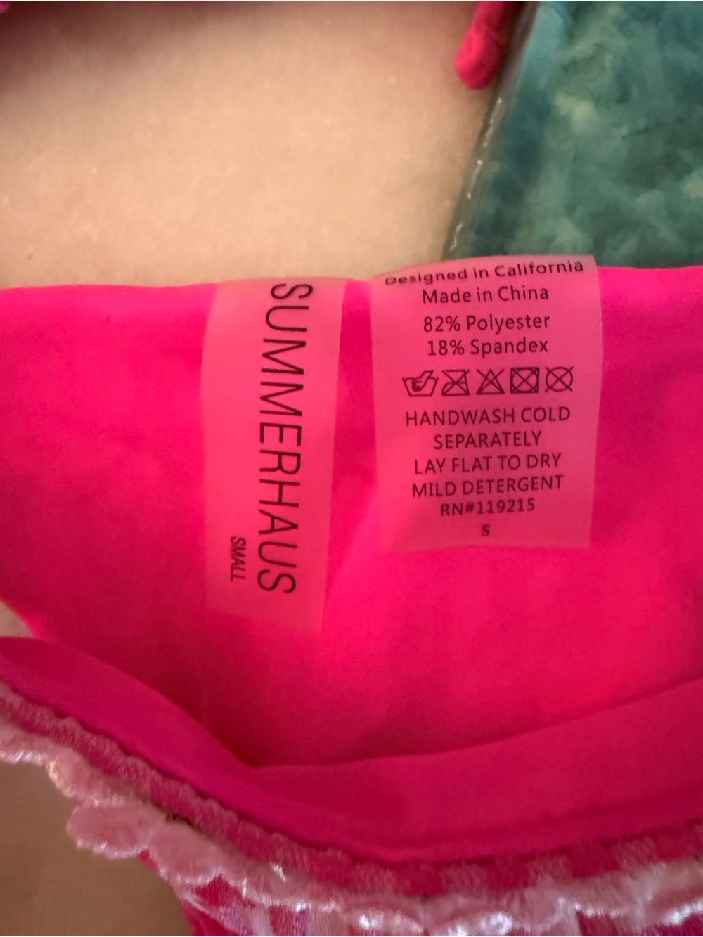 Beach Bunny summerhaus Pink Gingham Daisy Trim Bikini - Picture 5 of 8